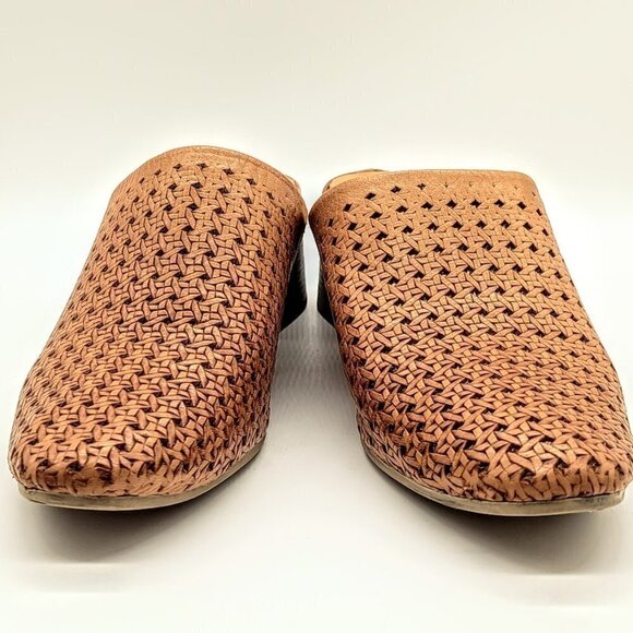 Spring Step Arlyse Tan Leather Mules Size 41 - Picture 3 of 9